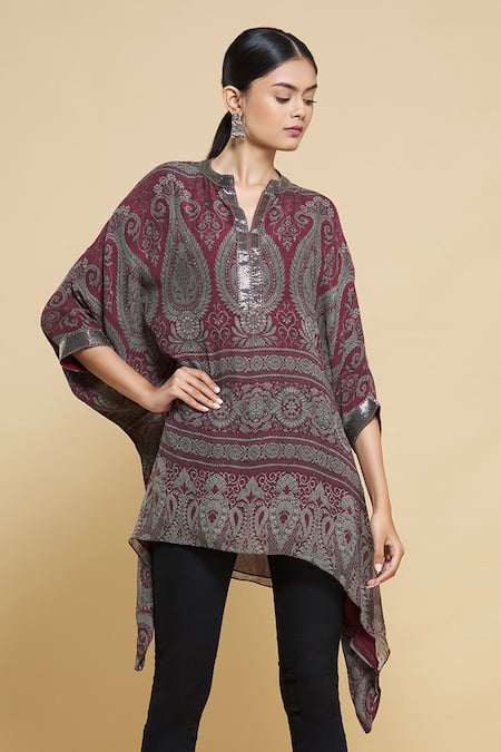 Kartikeya India Silk Georgette Kaftan 