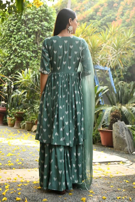 Rekha Agra Printed Anarkali Set 