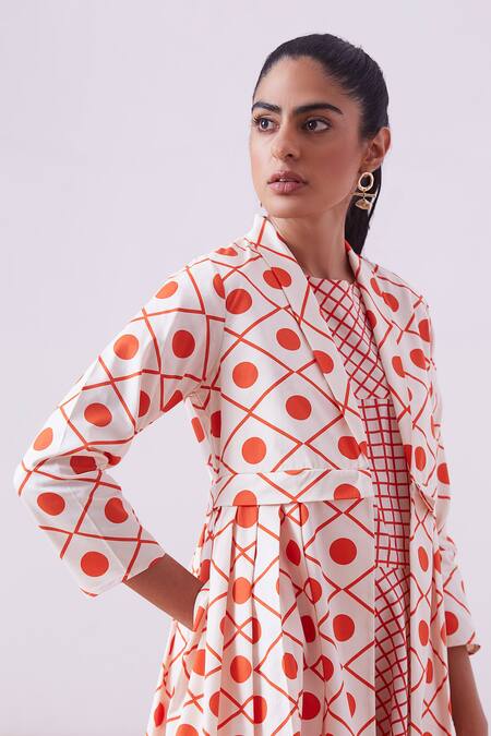 Buy_The Summer House_Cream Irina Open Front Jacket_Online_at_Aza_Fashions