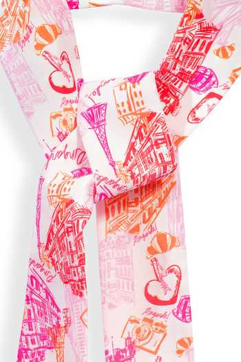 Buy_Hair Drama CO_Multi Color Emily In Paris Printed Head Scarf_Online_at_Aza_Fashions