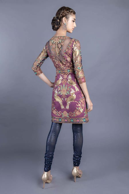Abhishek Gupta Embroidered Tunic Set 