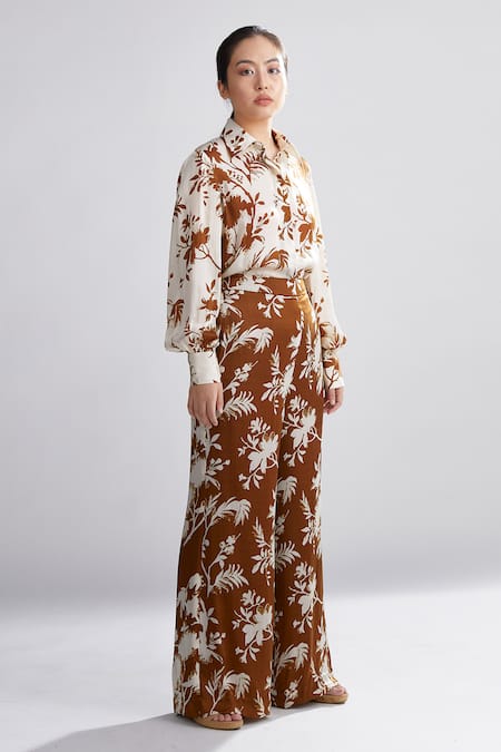 Koai Silk Floral Print Pant For Kids