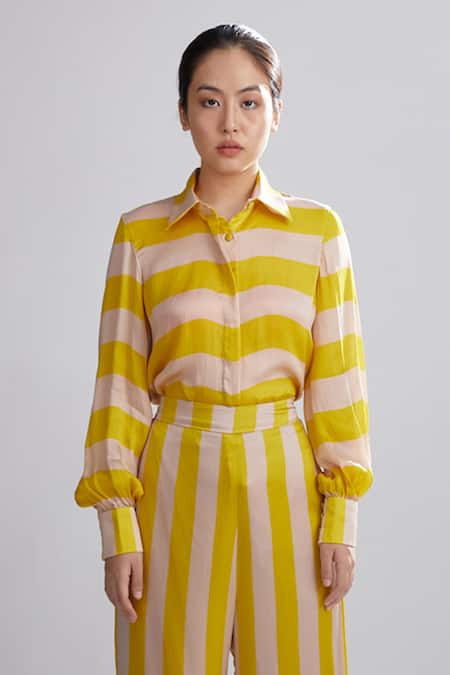 KoAi Silk Striped Shirt 