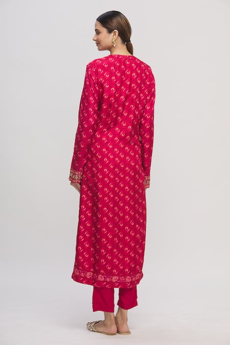 Shyam Narayan Prasad Floral Print Kurta Set 