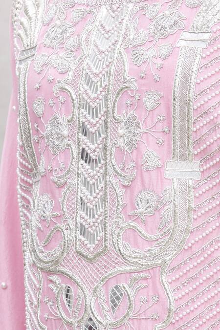 Ekta Singh Pink Silk Round Kurta Set at Aza Fashions Ekta Singh_Pink Silk Round Kurta Set _at_Aza_Fashions