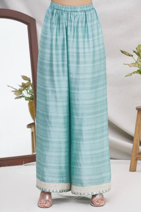 Shop Ekta Singh Blue Silk Round Kurta Set Online at Aza Fashions Shop_Ekta Singh_Blue Silk Round Kurta Set _Online_at_Aza_Fashions