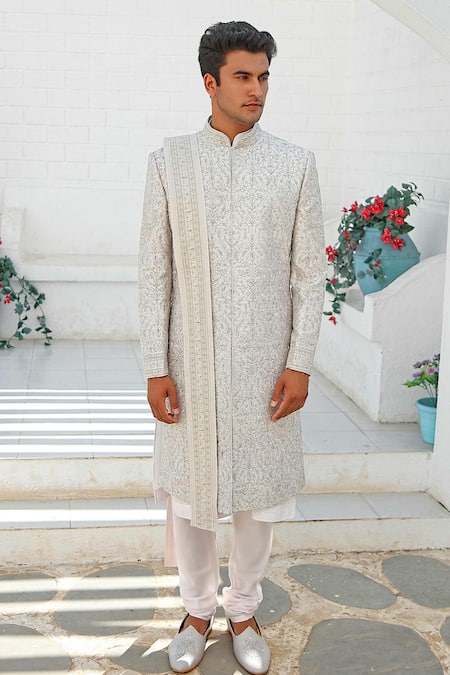 Vanshik   Embroidered Sherwani Set 