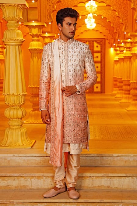 Vanshik  Embroidered Sherwani Set 