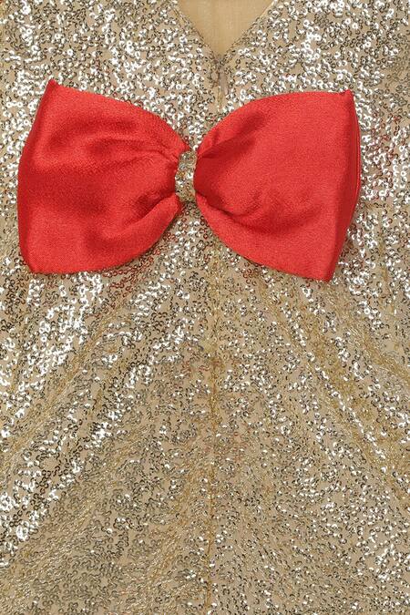 Tutus By Tutu Gold Sequins Fabric Embroidered Gown Online at Aza Fashions Tutus By Tutu_Gold Sequins Fabric Embroidered Gown_Online_at_Aza_Fashions