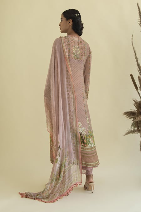 Kalista Floral Print Kurta Set 