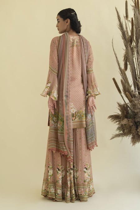 Kalista Floral Print Kurta Set 