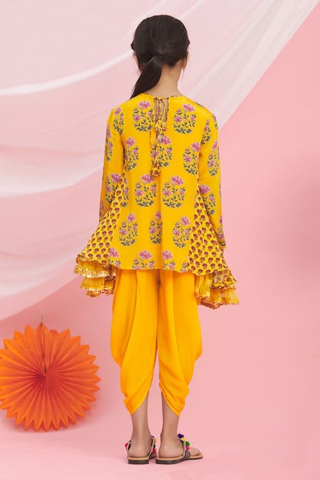 Nikasha Printed Kurta & Dhoti Pant Set 