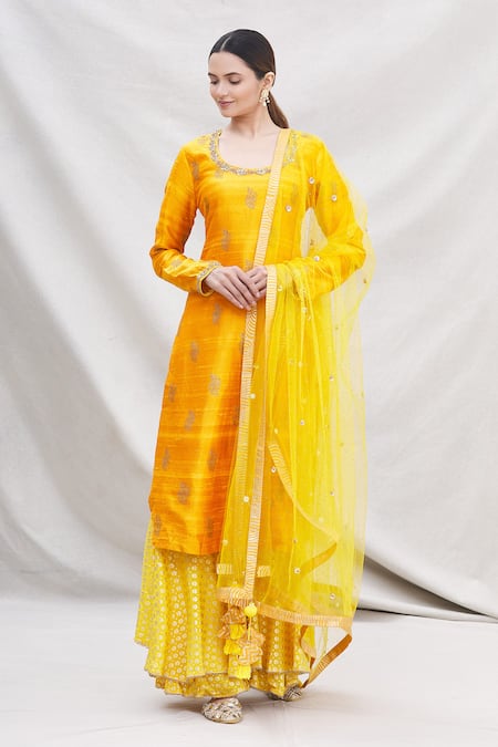 Nikasha Floral Print Kurta Sharara Set 