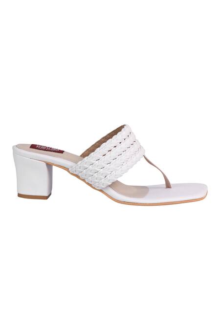 Buy_Veruschka By Payal Kothari_White Santorini Block Heel Sandals_Online_at_Aza_Fashions