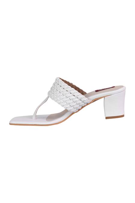 Shop_Veruschka By Payal Kothari_White Santorini Block Heel Sandals_Online_at_Aza_Fashions