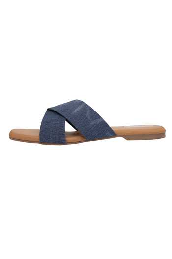 Buy_Kkarma Accessories_Blue Embroidered Noori Denim Strap Sandals_Online_at_Aza_Fashions