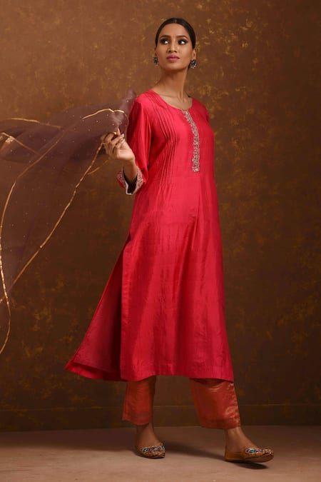 Priti Prashant Mashru Silk Kurta Set 