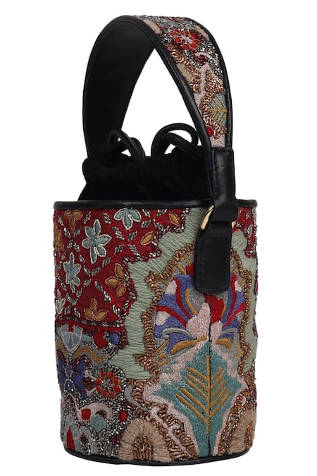 The Leather Garden Razia Bucket Bag with Sling 