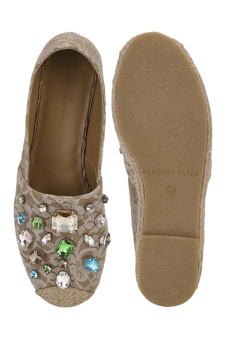 Aanchal Sayal Bhavya Crystal Espadrilles 
