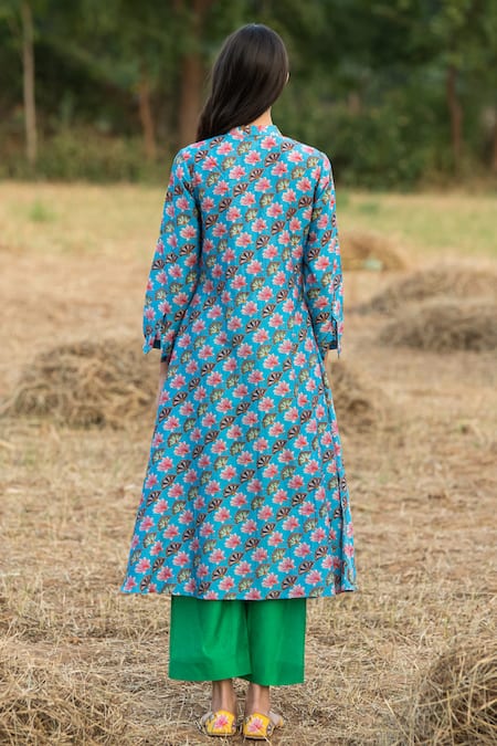 Rang Swati Vijaivargie Silk Chanderi Kurta & Pant Set 