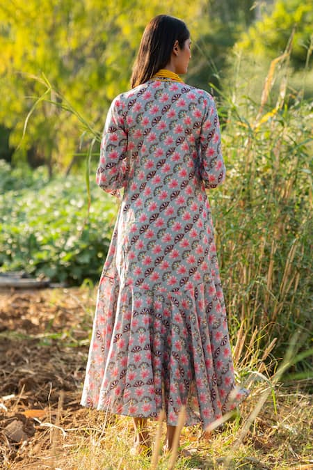 Rang Swati Vijaivargie Silk Chanderi Printed Dress  