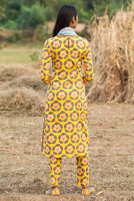 Rang Swati Vijaivargie Floral Print Kurta & Pant Set 