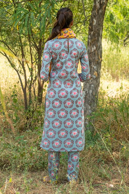 Rang Swati Vijaivargie Floral Print Kurta & Pant Set 