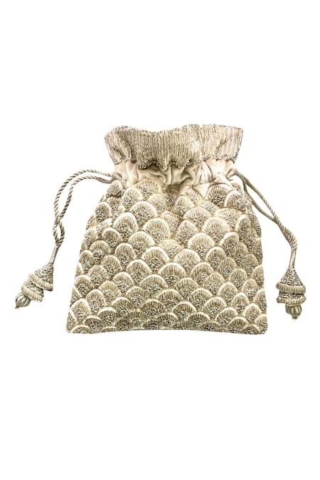 Silk Potli Bag with Matching Tassels - Buy Batwa Bags Online in India