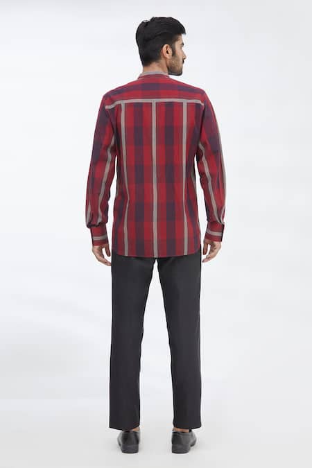 Gaurav Katta Checkered Shirt 