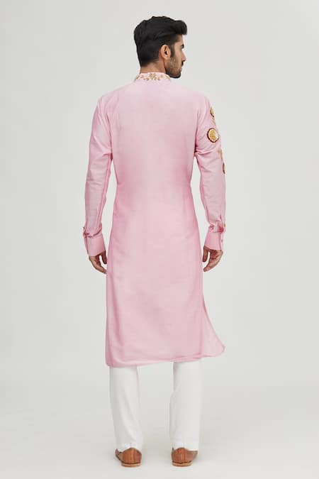 Gaurav Katta Silk Embroidered Kurta 