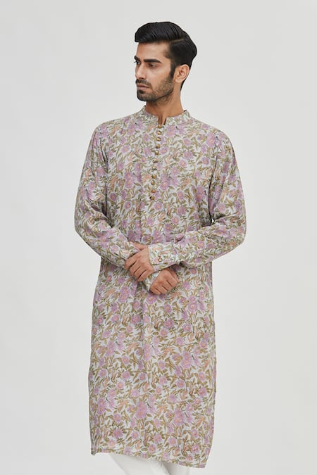 Gaurav Katta Printed Cotton Kurta 