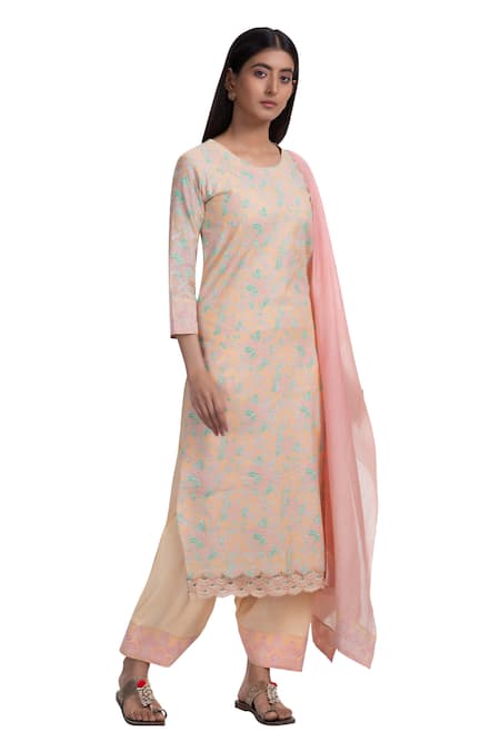 Chhaya Mehrotra Handwoven Chanderi Kurta Set 