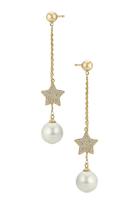 LONG DROP PEARL SHELL EARRINGS – YOUROCK JEWELS