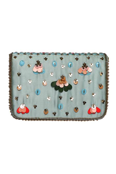 Shop Fuchsia by aashaka mehta Multi Color Sequins Embellished Sling Bag at Aza Fashions Shop_Fuchsia by aashaka mehta_Multi Color Sequins Embellished Sling Bag _at_Aza_Fashions