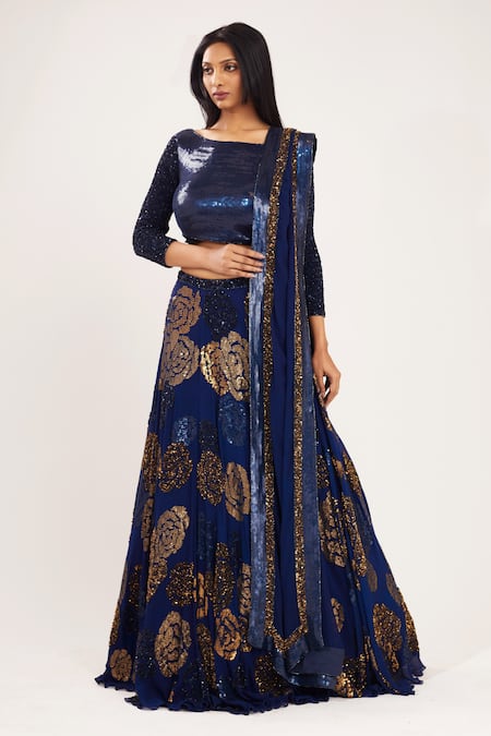 Nakul Sen Embroidered Bridal Lehenga Set 