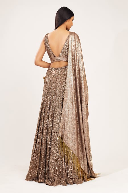 Nakul Sen Embroidered Bridal Lehenga Set 