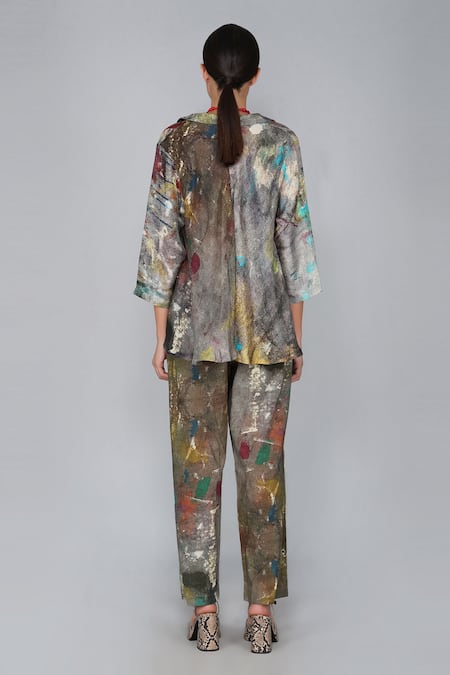 Shop Yavi Multi Color 100% Cotton Printed Pant at Aza Fashions Shop_Yavi_Multi Color 100% Cotton Printed Pant _at_Aza_Fashions