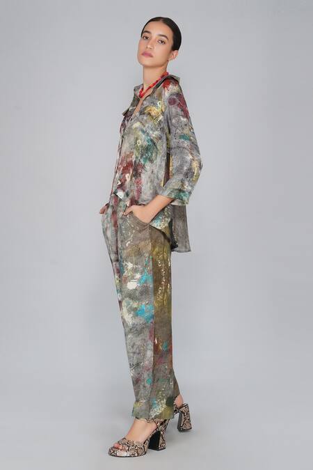 Shop Yavi Multi Color 100% Cotton Printed Pant Online at Aza Fashions Shop_Yavi_Multi Color 100% Cotton Printed Pant _Online_at_Aza_Fashions