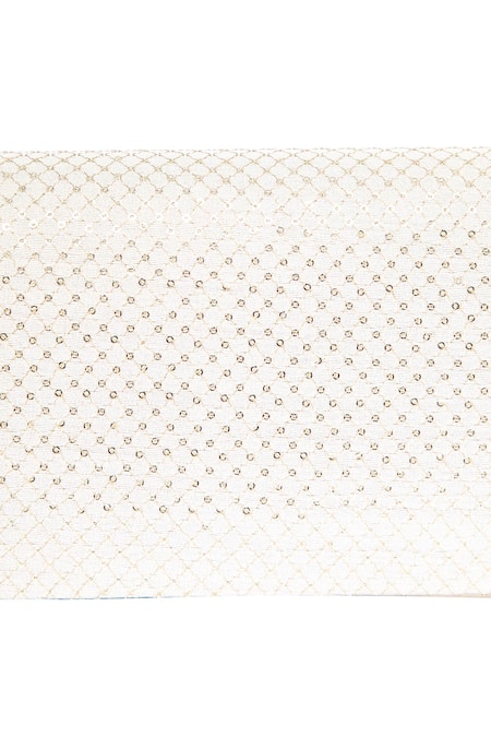 Buy_5elements_White Embroidered Embellished Flap Clutch With Sling _Online_at_Aza_Fashions