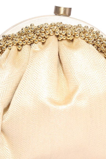 Buy 5elements Beige Embroidered Embellished Clutch Online at Aza Fashions Buy_5elements_Beige Embroidered Embellished Clutch _Online_at_Aza_Fashions