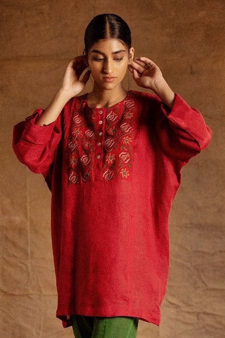 Latha Puttanna Linen Tunic 