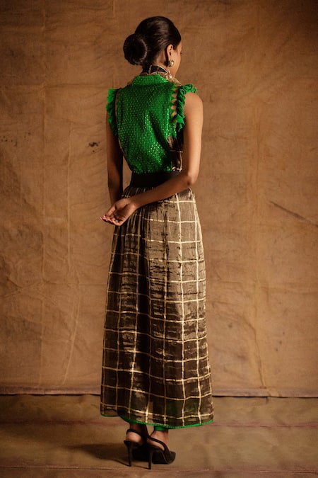 Latha Puttanna Banrasi Tissue Kurta with Dupatta 