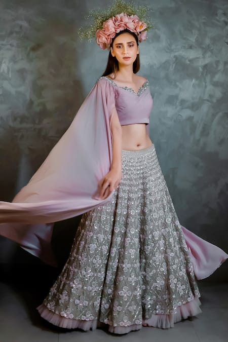 COUTURE BY NIHARIKA Embroidered Lehenga Set 