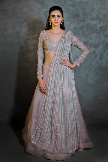 COUTURE BY NIHARIKA Organza Bridal Lehenga Set 