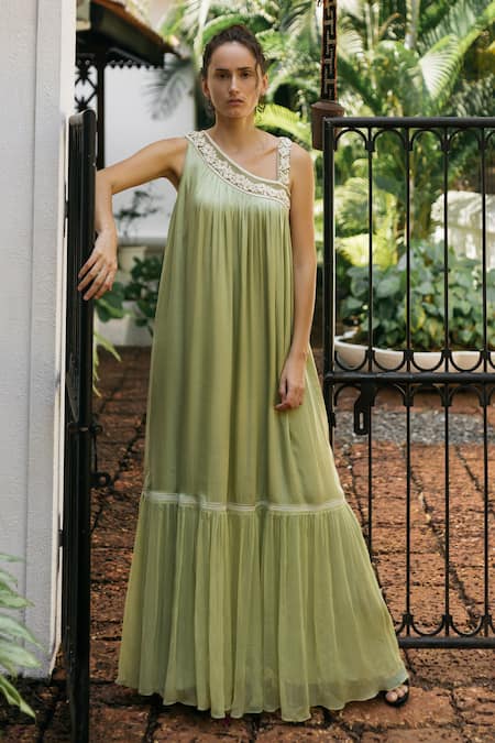 Buy Green Dresses for Women by PURPLE STATE Online | Ajio.com