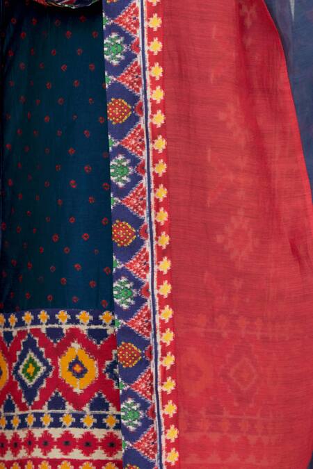 Shop Meghna Panchmatia Red Chanderi Silk Dupatta Online at Aza Fashions Shop_Meghna Panchmatia_Red Chanderi Silk Dupatta _Online_at_Aza_Fashions