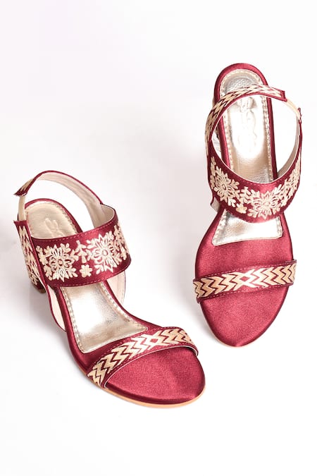 Stuart Weitzman Women's Shoes in Burgundy Color. Suede ankle-strap sandal  set on walkable block heel. Self-covered block … | Heels, Suede block heels,  Sandals heels