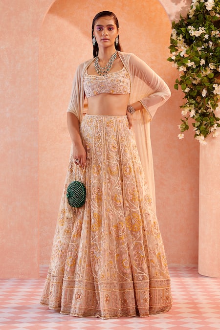 Ridhi Mehra Gamila Embroidered Bridal Lehenga Set 