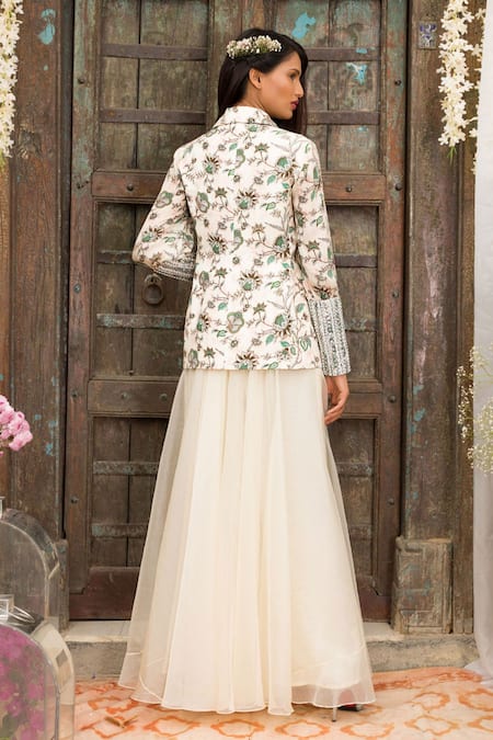 Chhavvi Aggarwal Printed Jacket & Palazzo Set 