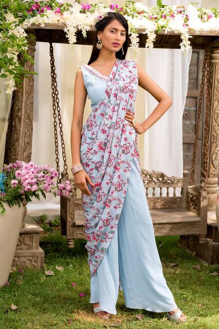 Pants With Saree - Buy Pants With Saree online in India